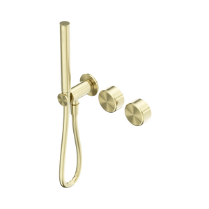 SERENITY PROGRESSIVE SHOWER SYSTEM WITH METAL HANDLE AND SLIM SHOWER BRUSHED GOLD (24E024BG)
