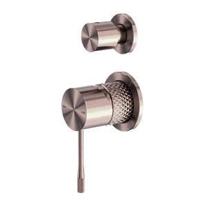 OPAL SHOWER MIXER WITH DIVERTOR SEPARATE PLATE BRUSHED BRONZE (NR251909eBZ)