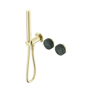 SERENITY PROGRESSIVE SHOWER SYSTEM WITH VERDE ALPI HANDLE AND SLIM SHOWER BRUSHED GOLD (24E020BG)