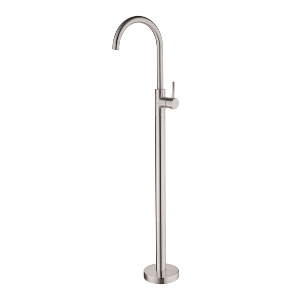MECCA FREESTANDING BATH MIXER BRUSHED NICKEL (NR210903a01BN)
