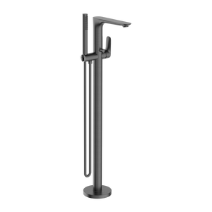 BIANCA FREESTANDING BATH MIXER WITH HAND SHOWER GUN METAL (NR321503aGM)