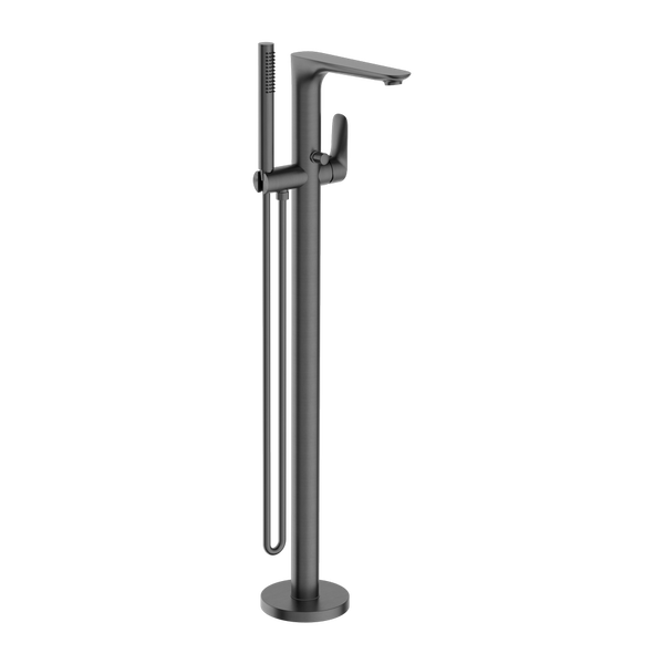 BIANCA FREESTANDING BATH MIXER WITH HAND SHOWER GUN METAL (NR321503aGM)