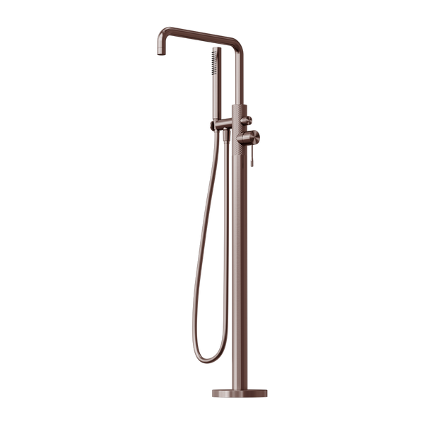OPAL FREESTANDING BATH MIXER WITH HAND SHOWER BRUSHED BRONZE (NR251903aBZ)