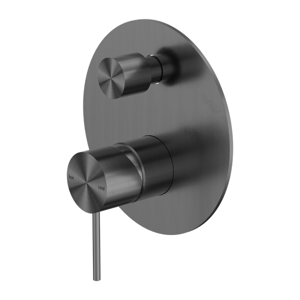 MECCA SHOWER MIXER WITH DIVERTOR GUN METAL (NR221911AGM)