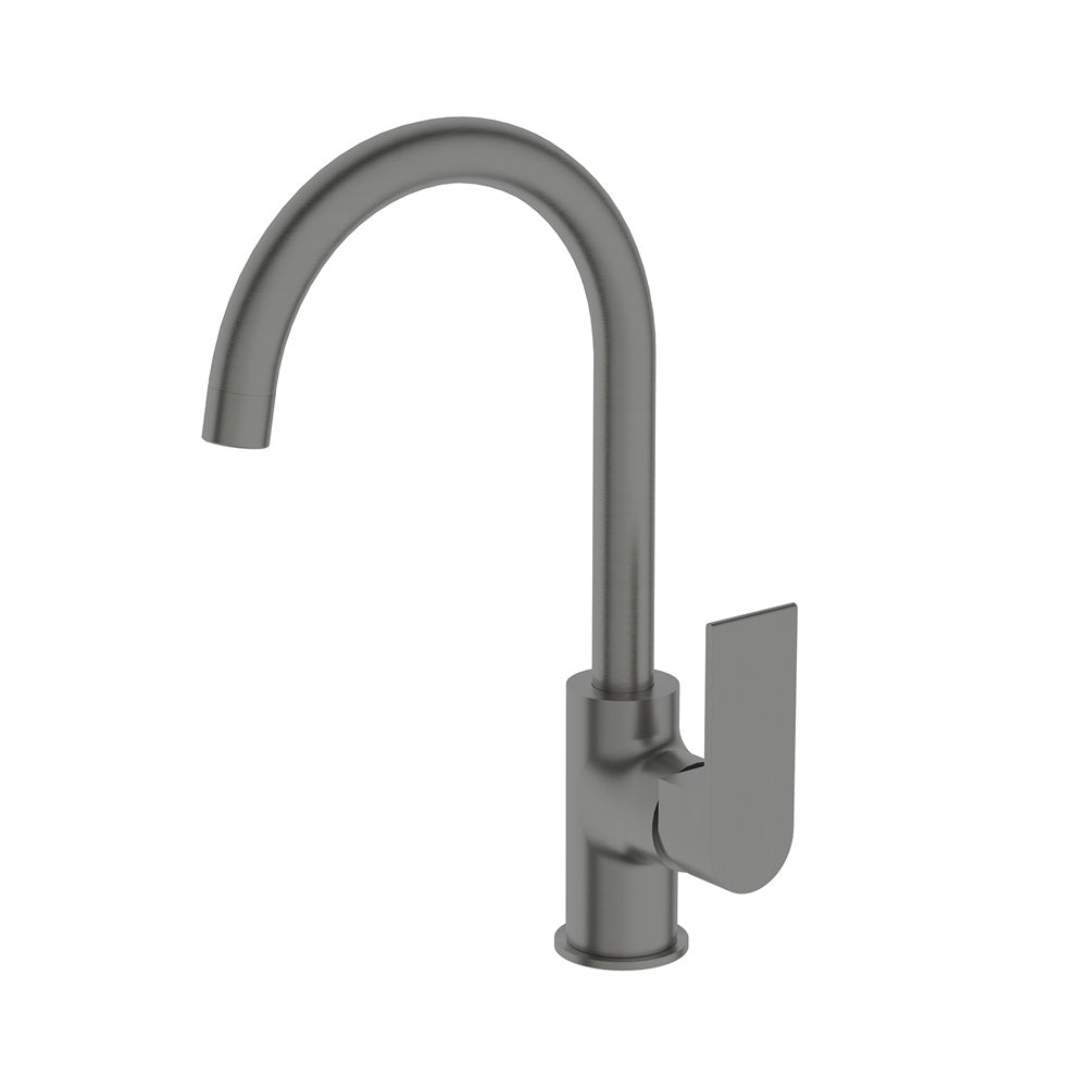 BIANCA KITCHEN MIXER GOOSENECK SPOUT GUN METAL (NR321506GM)