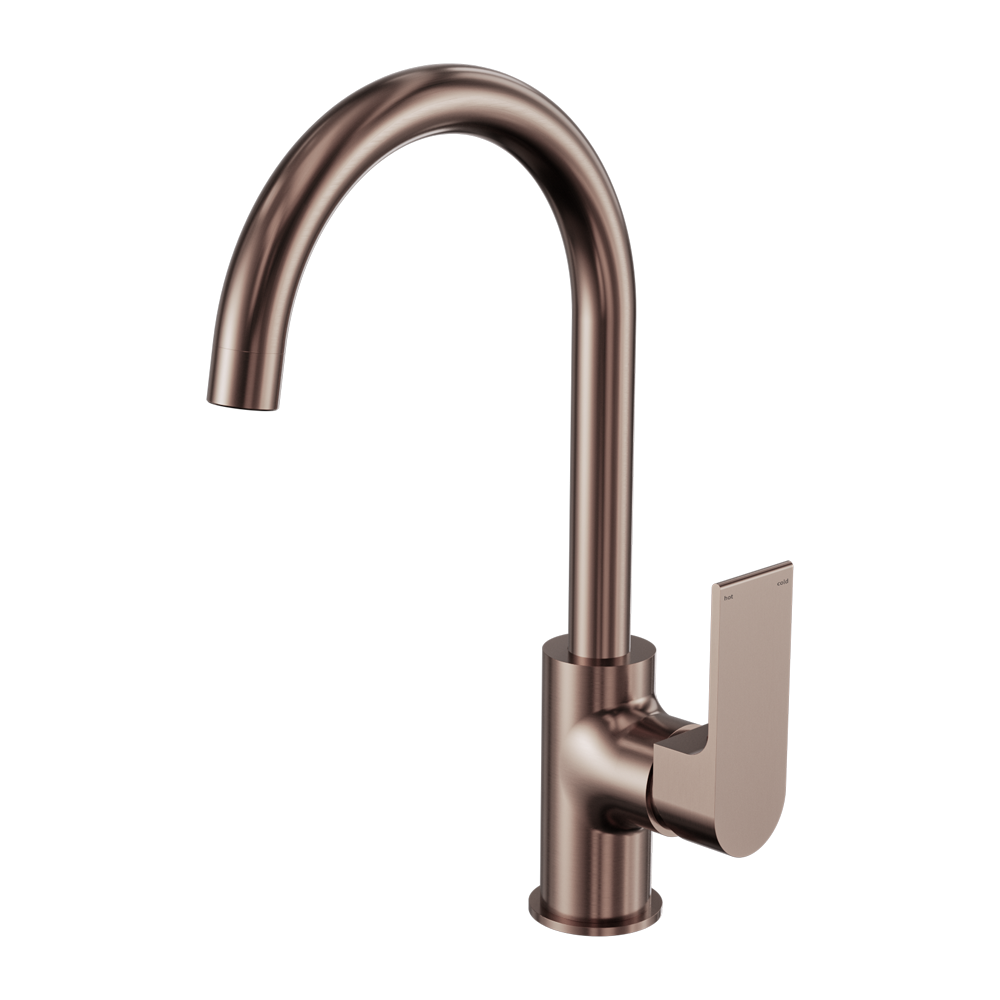 Bianca Kitchen Mixer Gooseneck Spout Brushed Bronze (NR321506BZ)