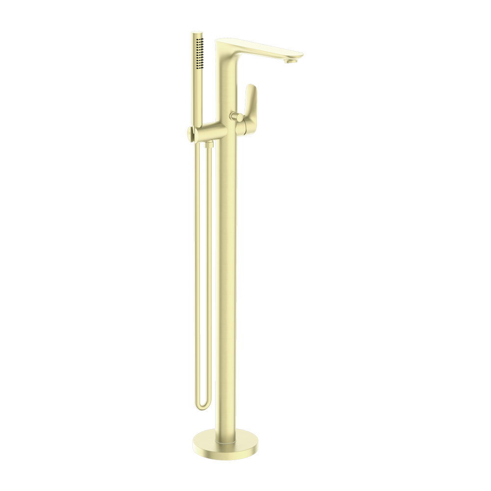 BIANCA FREESTANDING BATH MIXER WITH HAND SHOWER BRUSHED GOLD (NR321503aBG)