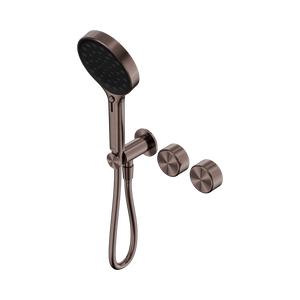 SERENITY PROGRESSIVE SHOWER SYSTEM WITH METAL HANDLE AND SERENITY HAND SHOWER BRUSHED BRONZE (24E030BZ)