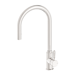 York Pull Out Sink Mixer With Vegie Spray Function With Metal Lever Brushed Nickel (NR69210802BN)