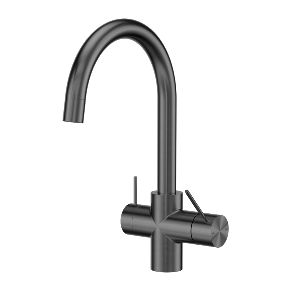 Mecca 3 Way Filtered Mixer Tap Gun Metal (NR221907eGM)