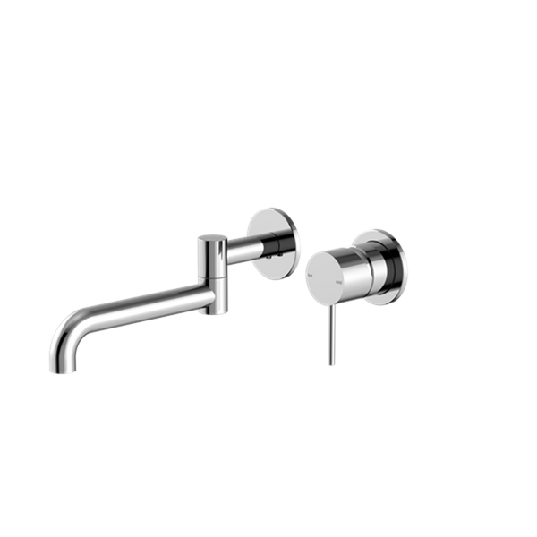 MECCA WALL BASIN/BATH MIXER SWIVEL SPOUT 225MM CHROME (NR221910RCH)