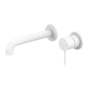 MECCA WALL BASIN/BATH MIXER SEPARATE BACK PLATE 120/160/185/230/260MM MATTE WHITE