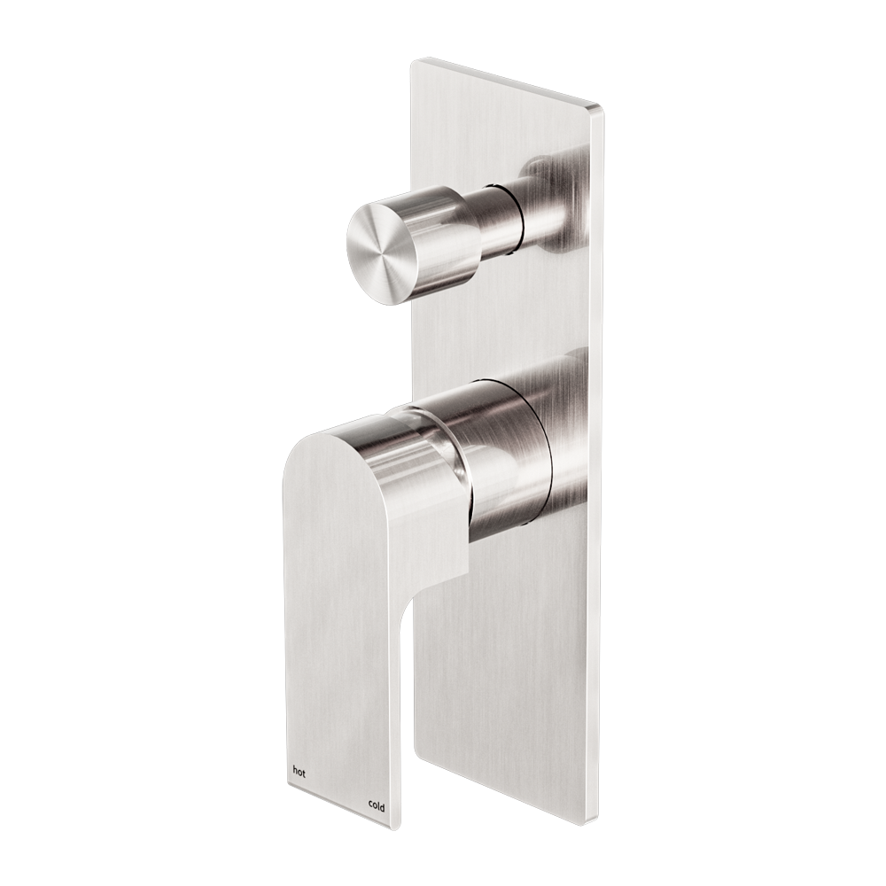 BIANCA SHOWER MIXER WITH DIVERTOR BRUSHED NICKEL (NR321511ABN)