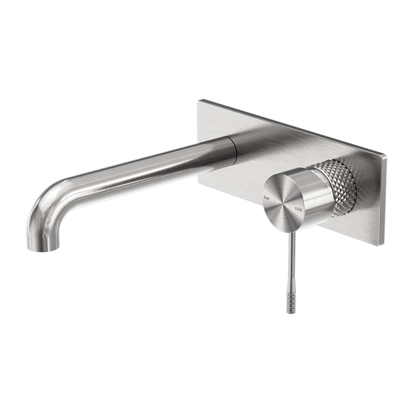 OPAL WALL BASIN/BATH MIXER 120/160/185/230/260MM BRUSHED NICKEL