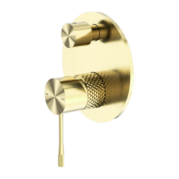 OPAL SHOWER MIXER WITH DIVERTOR BRUSHED GOLD (NR251909aBG)
