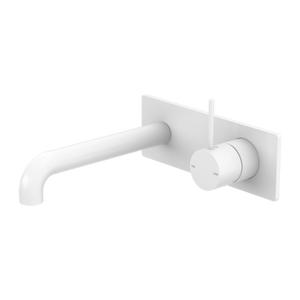 MECCA WALL BASIN/BATH MIXER HANDLE UP 120/160/185/230/260MM MATTE WHITE