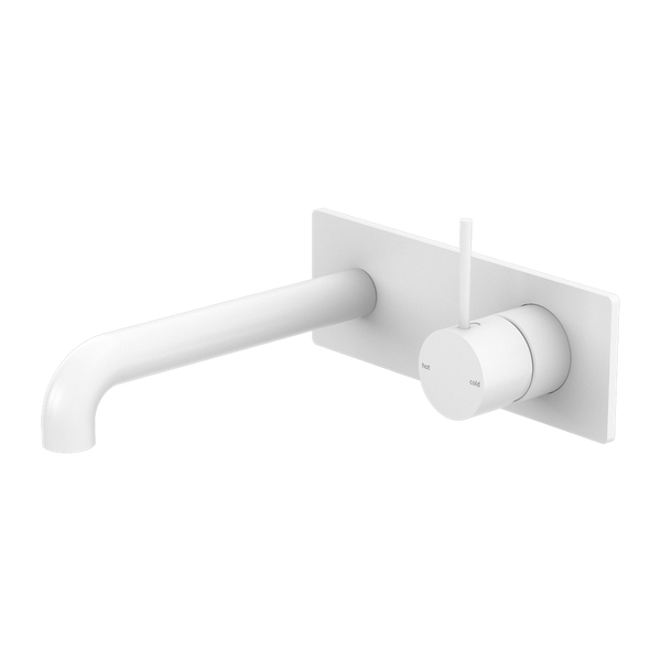 MECCA WALL BASIN/BATH MIXER HANDLE UP 120/160/185/230/260MM MATTE WHITE