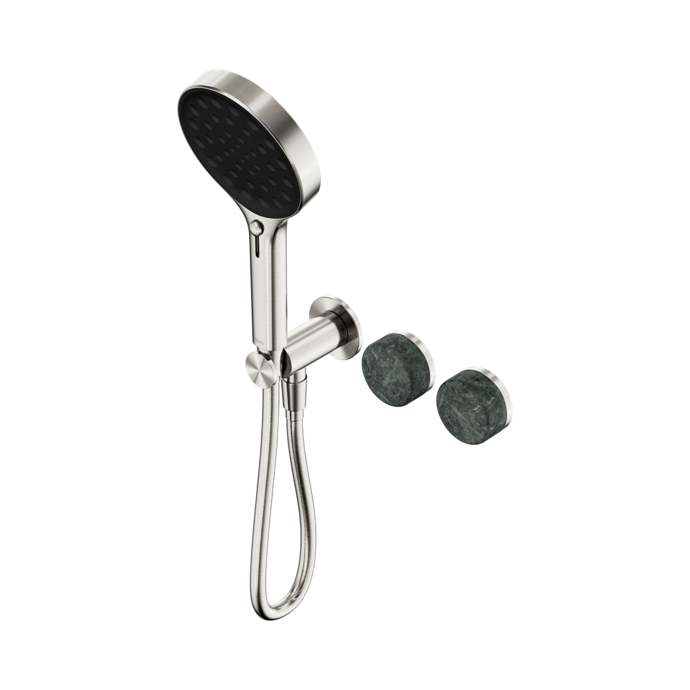 SERENITY PROGRESSIVE SHOWER SYSTEM WITH VERDE ALPI HANDLE AND SERENITY HAND SHOWER BRUSHED NICKEL (24E026BN)