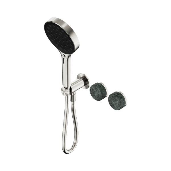 SERENITY PROGRESSIVE SHOWER SYSTEM WITH VERDE ALPI HANDLE AND SERENITY HAND SHOWER BRUSHED NICKEL (24E026BN)