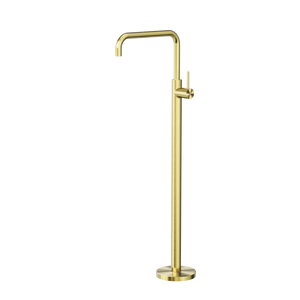 MECCA FREESTANDING BATH MIXER SQUARE SHAPE BRUSHED GOLD (NR221903bBG)