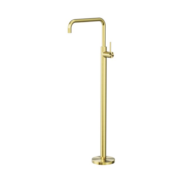 MECCA FREESTANDING BATH MIXER SQUARE SHAPE BRUSHED GOLD (NR221903bBG)