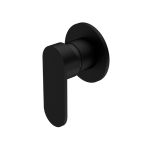 ECCO SHOWER MIXER 80MM ROUND PLATE MATTE BLACK (NR301311DMB)