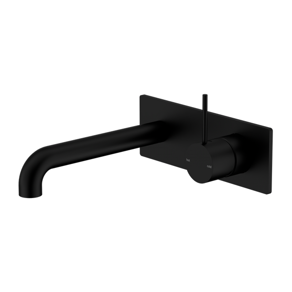 MECCA WALL BASIN/BATH MIXER HANDLE UP 120/160/185/230/260MM MATTE BLACK