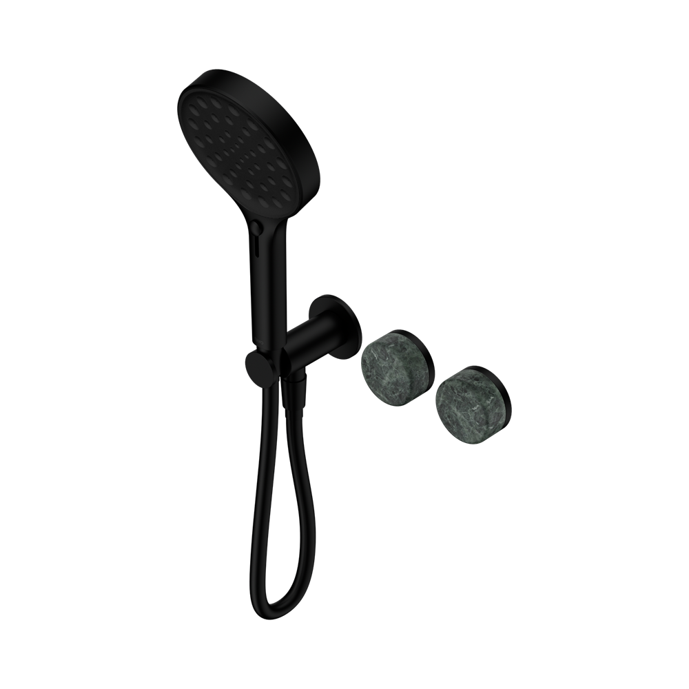 SERENITY PROGRESSIVE SHOWER SYSTEM WITH VERDE ALPI HANDLE AND SERENITY HAND SHOWER MATTE BLACK (24E026MB)