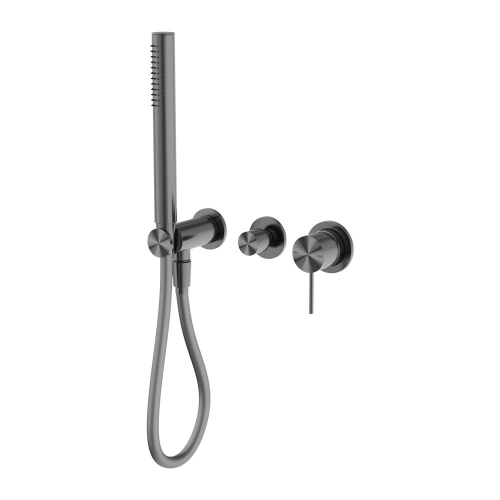 MECCA SHOWER MIXER DIVERTOR SYSTEM SEPARATE BACK PLATE MATTE BLACK (NR221912FMB)
