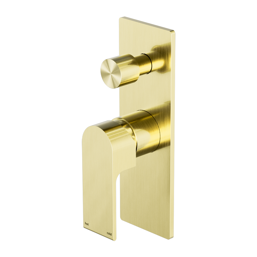 BIANCA SHOWER MIXER WITH DIVERTOR BRUSHED GOLD (NR321511ABG)