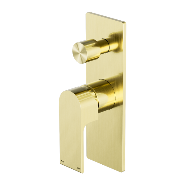 BIANCA SHOWER MIXER WITH DIVERTOR BRUSHED GOLD (NR321511ABG)
