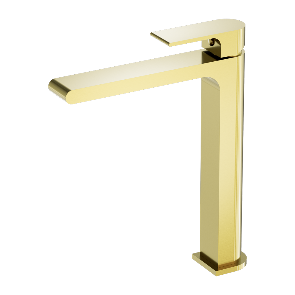 BIANCA TALL BASIN MIXER BRUSHED GOLD (NR321501aBG)
