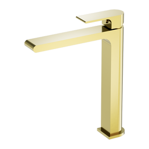 BIANCA TALL BASIN MIXER BRUSHED GOLD (NR321501aBG)