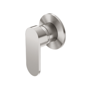 ECCO SHOWER MIXER 80MM ROUND PLATE BRUSHED NICKEL (NR301311DBN)