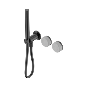 SERENITY PROGRESSIVE SHOWER SYSTEM WITH CARRARA HANDLE AND SLIM SHOWER GUN METAL (24E019GM)
