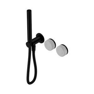 SERENITY PROGRESSIVE SHOWER SYSTEM WITH CARRARA HANDLE AND SLIM SHOWER MATTE BLACK (24E019MB)