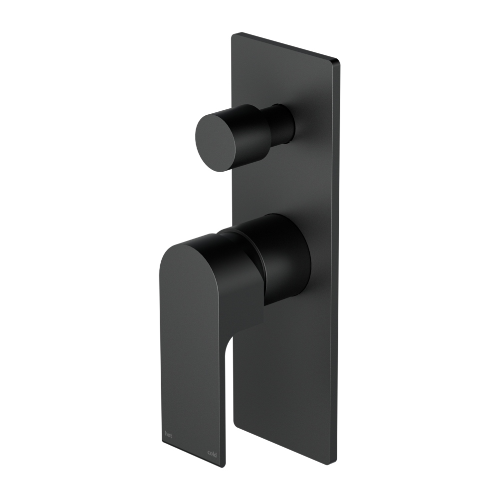 BIANCA SHOWER MIXER WITH DIVERTOR MATTE BLACK (NR321511AMB)