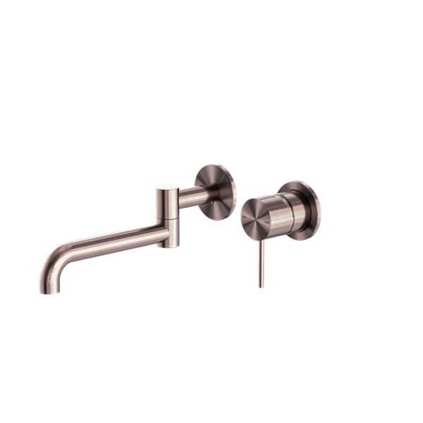 MECCA WALL BASIN/BATH MIXER SWIVEL SPOUT 225MM BRUSHED BRONZE (NR221910RBZ)