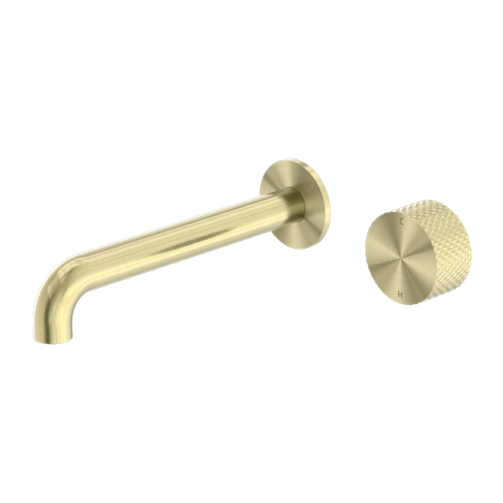 OPAL PROGRESSIVE WALL BASIN/BATH SET 120/160/185/230/260MM BRUSHED GOLD