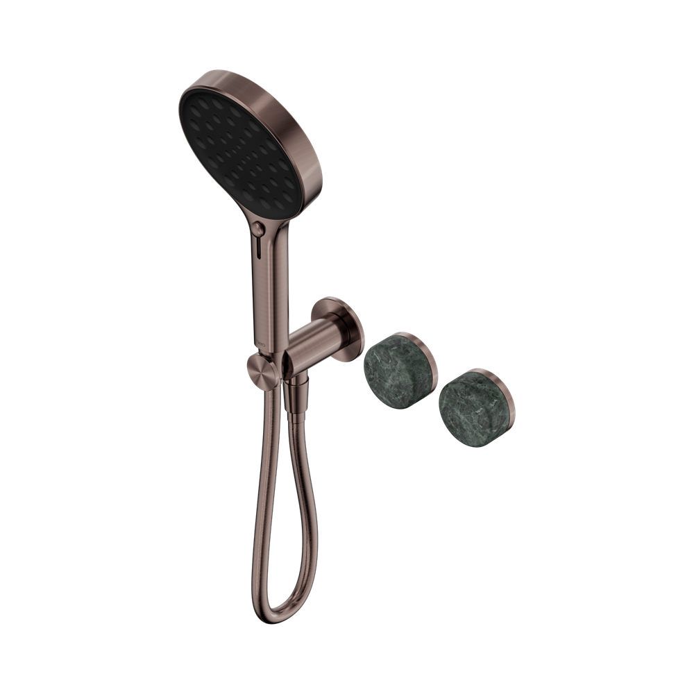 SERENITY PROGRESSIVE SHOWER SYSTEM WITH VERDE ALPI HANDLE AND SERENITY HAND SHOWER BRUSHED BRONZE (24E026BZ)