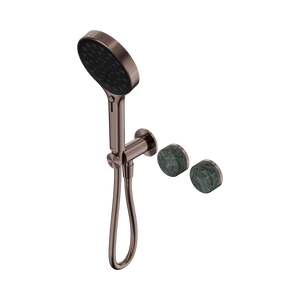 SERENITY PROGRESSIVE SHOWER SYSTEM WITH VERDE ALPI HANDLE AND SERENITY HAND SHOWER BRUSHED BRONZE (24E026BZ)