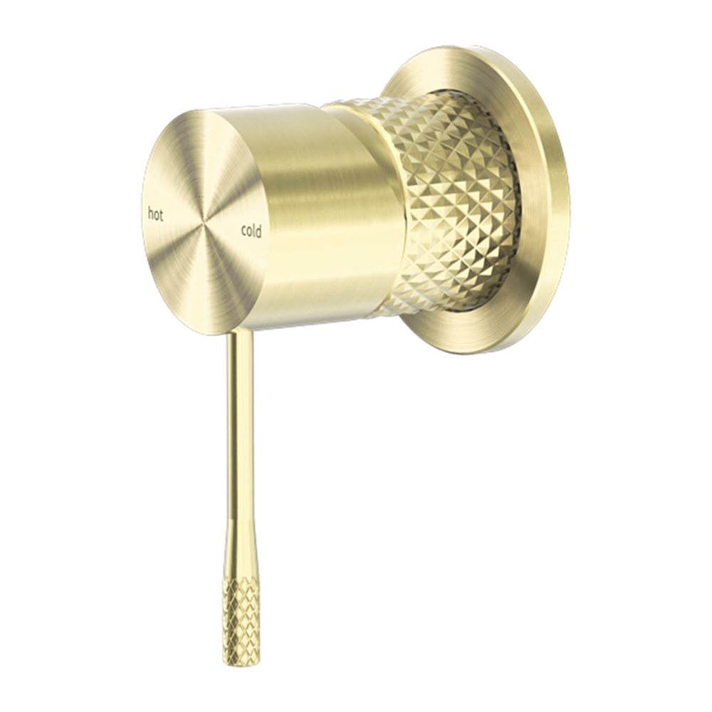 OPAL SHOWER MIXER 60MM PLATE BRUSHED GOLD (NR251909HBG)