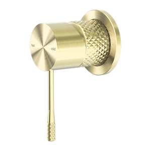 OPAL SHOWER MIXER 60MM PLATE BRUSHED GOLD (NR251909HBG)