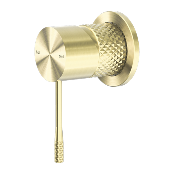 OPAL SHOWER MIXER 60MM PLATE BRUSHED GOLD (NR251909HBG)