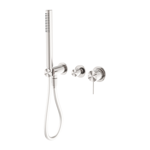 MECCA SHOWER MIXER DIVERTOR SYSTEM SEPARATE BACK PLATE BRUSHED NICKEL (NR221912FBN)