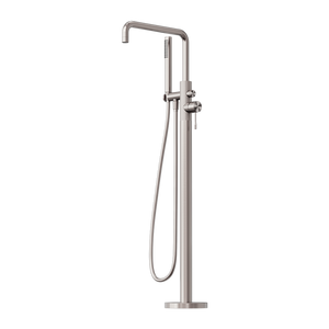 OPAL FREESTANDING BATH MIXER WITH HAND SHOWER BRUSHED NICKEL (NR251903aBN)