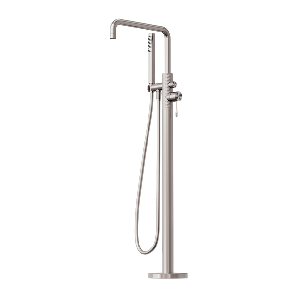 OPAL FREESTANDING BATH MIXER WITH HAND SHOWER BRUSHED NICKEL (NR251903aBN)