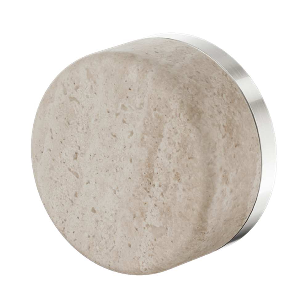 SERENITY PROGRESSIVE SHOWER MIXER WITH ROME TRAVERTINE HANDLE BRUSHED NICKEL (24E003BN)