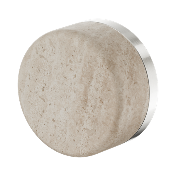 SERENITY PROGRESSIVE SHOWER MIXER WITH ROME TRAVERTINE HANDLE BRUSHED NICKEL (24E003BN)