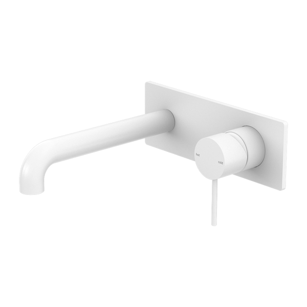 MECCA WALL BASIN/BATH MIXER 120/160/185/230/260MM MATTE WHITE